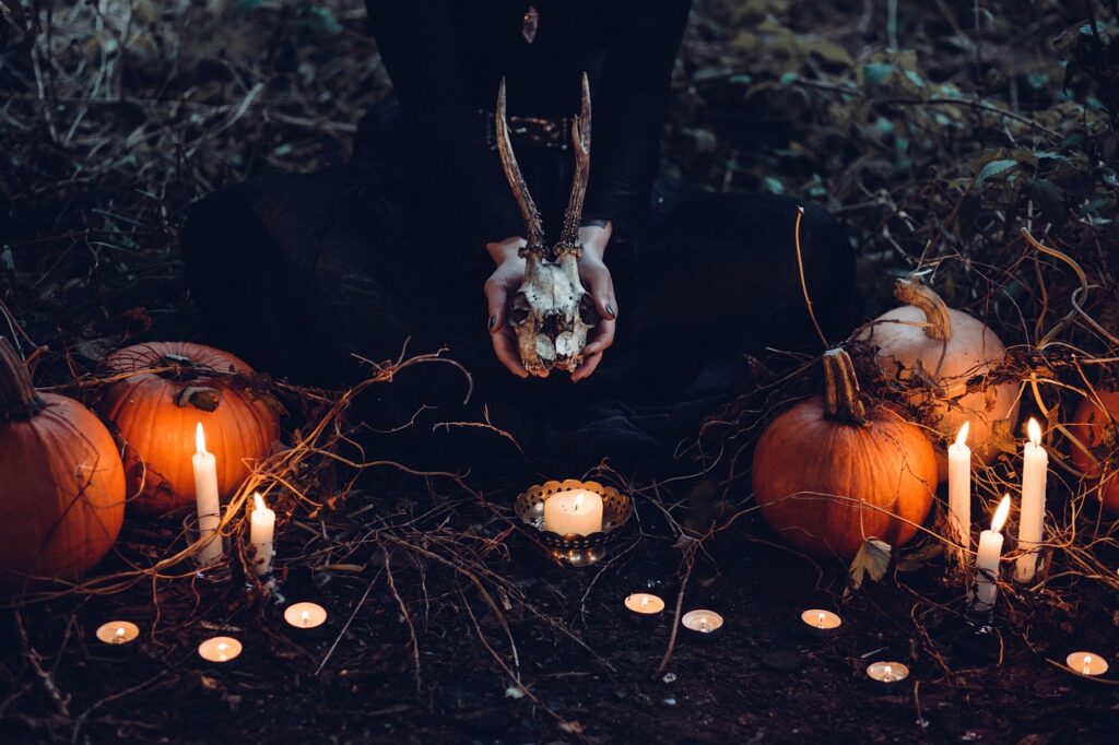 candles, pumpkins, witch-1868640.jpg